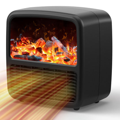Electric Space Heater For Indoor Use Desktop High-power Fast-heating Small Heater Winter Air Heater - Livin The Dream 