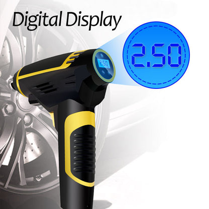 Automatic Portable Handheld Digital LED Smart Car Air Compressor Pump - Livin The Dream 
