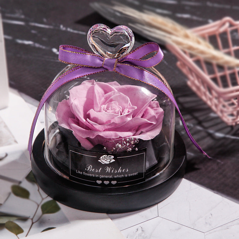 LED In Glass Dried Flowers Gifts